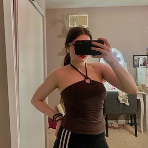 Banana Republic Braided Ring Strap Sleeveless Top